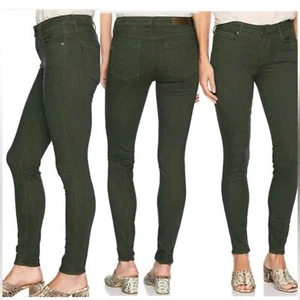 Parker Smith Ava Skinny Jeans Olive Military Green 26 EUC - Picture 1 of 10