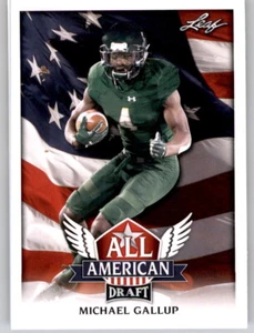 2018 Leaf Draft All American Michael Gallup Rookie RC PWE Insert NFL Cowboys #9 - Picture 1 of 2