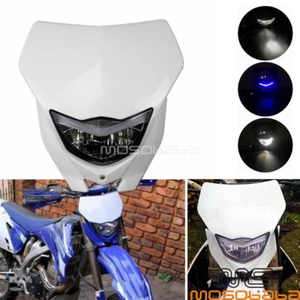 Dirt Bike LED Headlight Headlamp For Yamaha WR450F WR250F TTR223 KX250 Supermoto - Foto 1 di 7
