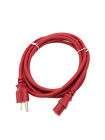Red 10 FT COLOR CODE AC REPLACEMENT POWER CABLE CORD FOR SAMSUNG LG LCD TV HDTV