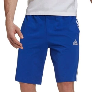 Pantalones cortos para hombre Adidas de 3 rayas azules, pequeños ~ ¡NUEVOS CON ETIQUETAS!¡! - Imagen 1 de 1