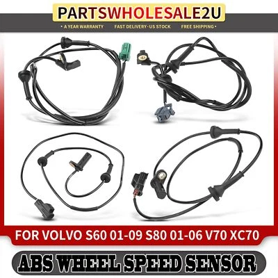 4 передних и задних датчика скорости ABS для Volvo S60 S80 V70 XC70 2-контактные 307737420 - Изображение 1 из 4