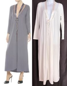 NWT La Perla Women SMALL Idylle Long Sleeve Robe Ivory Modal/Silk