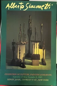 Giacometti Sidney Janis Gallery exhibition 1985 - Picture 1 of 1