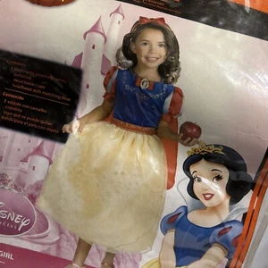Disney Snow White Princess Dress costume Size M 7-8 Play Dress Girls Outfit/122b - Picture 1 of 7
