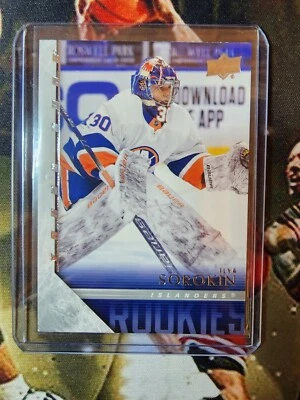 2020-21 Upper Deck Rookies Ilya Sorokin #T-88 RC *Bottom Right Corner* - Image 1 of 2