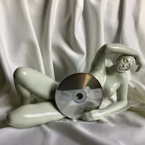 XL Antigua Porcelana Pecho Desnudo Dama Figura Niña Escultura Estatua Arte - Imagen 1 de 18