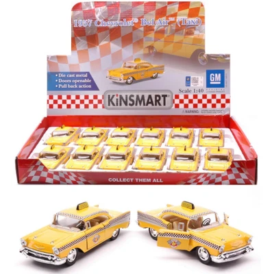 CHEVROLET BEL AIR 1957 TAXI cm 12 1:40 Kinsmart Modellismo Giocattolo Modellino  - Immagine 1 di 3