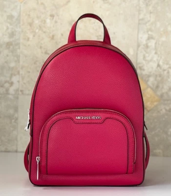 Michael Kors Jaycee Medium Pocket Backpack Dark Raspberry - Image 1 of 4