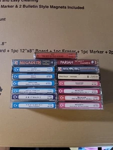 Lot Of 15 Rock Cassette Tapes Kiss Metallica Megadeth Floyd MOD DEATH & MORE - Picture 1 of 17