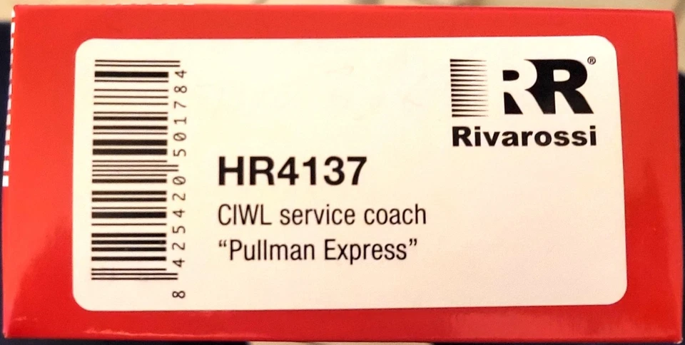 RIVAROSSI VOITURE SERVICE CROISIÈRE CIWL SNCF N° 4013 Réf: HR4137 HO 1/87 Signal - Photo 1/1