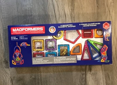 Magformers Juego de 60 Piezas Grandes Formas Magnéticas Geométricas ConstrucciónJuguete Creativo Foto 1 de 4