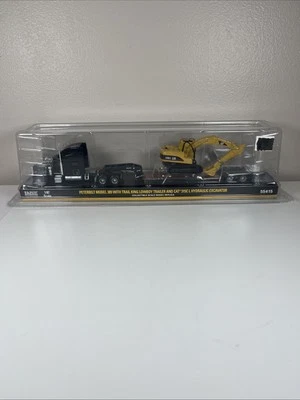 1:87 NORSCOT Peterbilt 389 with LowBoy Trailer + CAT 315C L Excavator Bin 15 - Image 1 of 4
