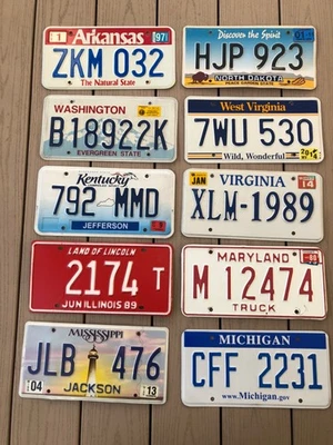 Lot of 10 Miscellaneous License Plates - Image 1 of 2
