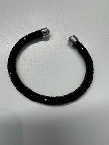 Swarovski Crystaldust Armreif  6cm Schwarz Glitzer - Bild 1 von 2
