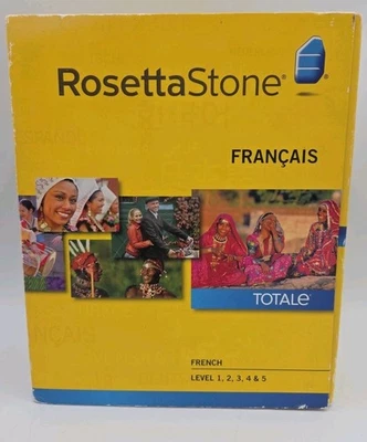 Rosetta Stone Francés Francés Niveles 1, 2,3,4 y 5 Versión 4 (Sin Auriculares) Foto 1 de 4