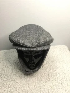Vintage Hut Handarbeit mit Stolz grau Ohrenklappen - Bild 1 von 5