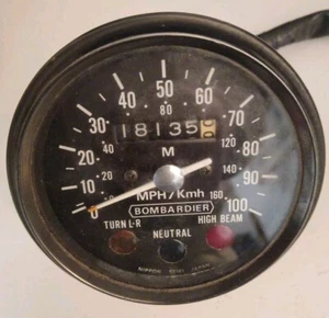 Bombardier (Harley Davidson) Speedometer - 18K Miles - Picture 1 of 6