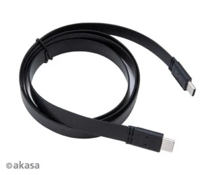 Akasa AK-CBUB46-10BK Super Slim USB 3.1 Gen 2 Type-C to Type-C Cable 1M Black - Picture 1 of 1