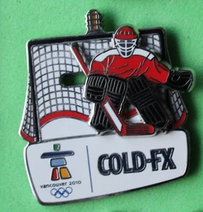 Cold FX goalie   Authentic 2010 Vancouver Olympic pin badge - Picture 1 of 1