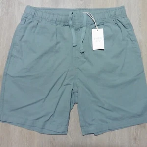 FREE FLY Hombres M PANTALONES CORTOS DE LONA ELÁSTICOS MEDIANOS VERDE PIZARRA 7" BAMBÚ MCVSH-310 - Imagen 1 de 10
