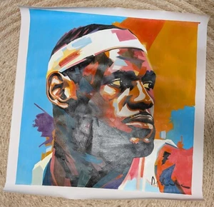 Original Gemälde von Lebron James handsigniert vom Künstler Dr. Hide COA - Bild 1 von 4