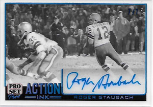 2023 LEAF PRO SET PURE MULTISPORT ROGER STAUBACH AUTO SIGNATURE 7/7 ACTION INK