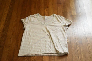 T-shirt manica corta a righe filo universale, donna XL - Foto 1 di 1