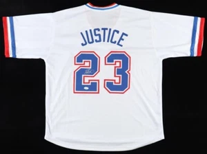Dave Justice Signed Atlanta Braves Jersey (JSA COA) 1995 World Series Champion - Picture 1 of 6