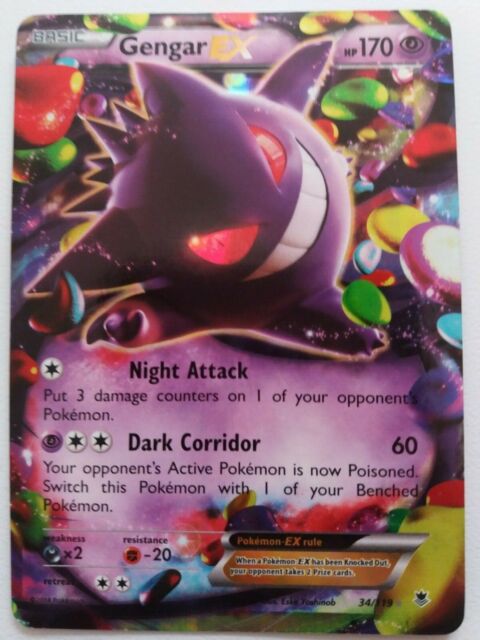 Carta Pokémon Gengar Vmax Gigamax, Noivern V e Audino Mega Ex, Produto  Masculino Pokemon Usado 67932119