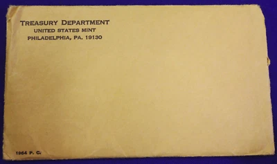 1964 PROOF SET.  The Coins are U.S. Mint Sealed in a flat cello. - Image 1 of 3