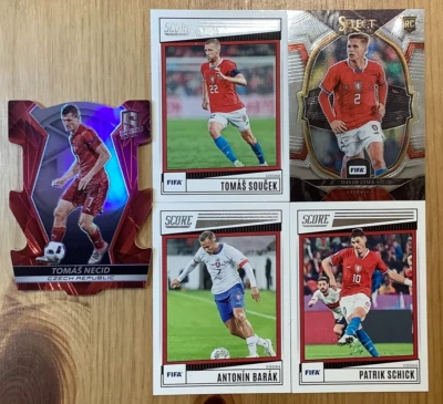 Czechia Card Bundle Numbered Die Cut Necid /65 Panini & 4 Base inc. Tomas Soucek - Image 1 of 2