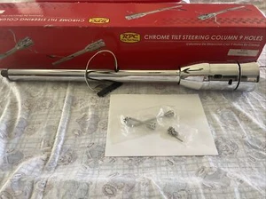 Chrome Street Rod Floor Shift Tilt Steering Column 32" GM 1969-1994 OE - Picture 1 of 20