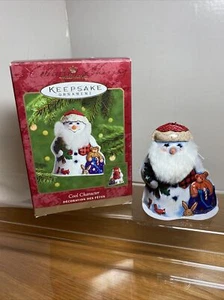 2000 Hallmark Cool Character Pressed Tin Snowman Ornament SDB w/ Price Tab - Picture 1 of 11
