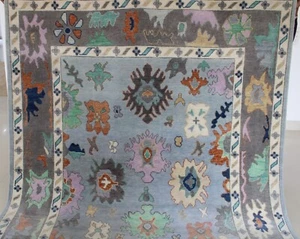 Luxury ,Premiumd Knotted Wool Rug Exquisite Turkish Oushak Carpet Area - Picture 1 of 8