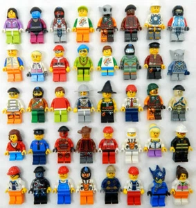 10 NEW LEGO MINIFIG RANDOM LOT mystery figure minifigure city town space female - Picture 1 of 1