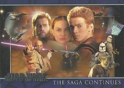 Star Wars  Attack of  the Clones  P1 PROMO CARD  THE SAGA CONTINUES BY TOPPS - Image 1 of 2
