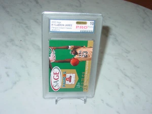 2002 Sage Pangos Lebron James Card! Graded PRO GEM MT 10 PRISTINE! - Picture 1 of 5