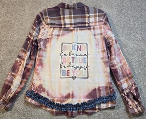 ÚNICA Camisa de Franela Reciclada Cazadora Franco Inspirador Gráfico REGALO Talla M - Imagen 1 de 14