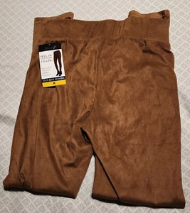 Seven7 Pull-On Faux Suede High Rise Legging NWT MSRP $59 Size Medium Camel Brown - Picture 1 of 8
