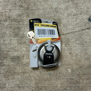 Master Lock M40XKAD Magnum Heavy Duty Stainless Steel Discus Padlock with Key - Picture 1 of 3