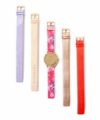 Juego de reloj con correa floral Laura Ashley para mujer 41 mm s con 4 correas intercambiables Foto 1 de 4