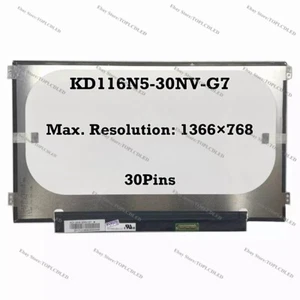 Portátil de repuesto de pantalla LCD LED KD116N5-30NV-G7 11,6 pulgadas HD 1366×768 30 pines - Imagen 1 de 1