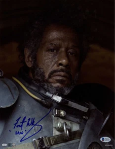 FOREST WHITAKER SIGNED 11x14 PHOTO SAW GERRERA ROGUE ONE STAR WARS BECKETT BAS - Picture 1 of 3