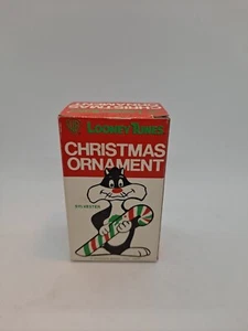 1977 Dave Grossman Warner Bros Sylvester Looney Tunes Ceramic Ornament In Box - Picture 1 of 7