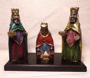 Los Tres Reyes Magos (drei weise Männer) puerto-ricanische Volkskunst - Bild 1 von 6