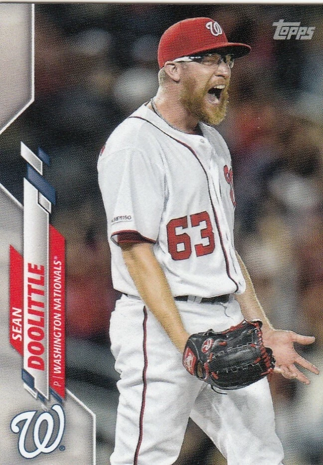 SEAN DOOLITTLE TOPPS MINI ON DEMAND BASE WASHINGTON NATIONALS REDS #36 2020 20 - Image 1 of 1