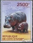Ivoorkust 1608 (compleet Kwestie) postfris MNH 2014 Flusspferd