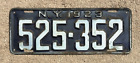 1923 NEW YORK license plate - EXCELLENT SHARP ORIGINAL antique vintage auto tag