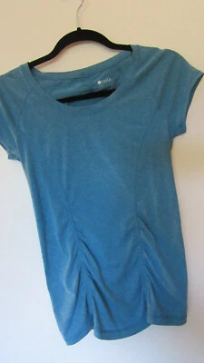 ZELLA Entrenamiento Ejercicio/Entrenamiento Cintura Recogida Jersey Verde azulado Adelgazante Elástico Top Foto 1 de 4